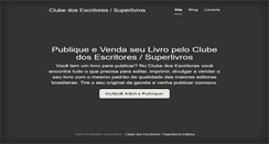 Desktop Screenshot of clubedosescritores.com.br