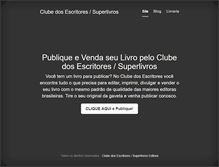 Tablet Screenshot of clubedosescritores.com.br